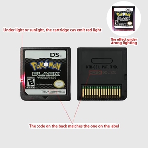 Cartouche de jeu Pokémon blanche et <span class=keywords><strong>noire</strong></span>, toute neuve, haute qualité, version américaine/européenne, langue anglaise, pour DSL <span class=keywords><strong>DSI</strong></span> - Product Image 6