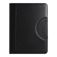 Porte-documents en cuir avec bloc-notes ligné rechargeable A4, classeur multi-poches pour documents, pochette de conférence en cuir