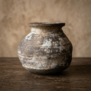 Maceta de Barro Rústica, Estilo Antiguo, Textura Irregular, Duradera, Decoración para el Hogar - Product Image 1