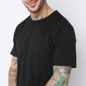 Camiseta de Manga Corta con Cuello Redondo para Hombre, 100% Algodón, Diseño Liso y Elegante Personalizado, Tallas Grandes, Camisetas Casuales de Moda de Alta Calidad - Product Image 4