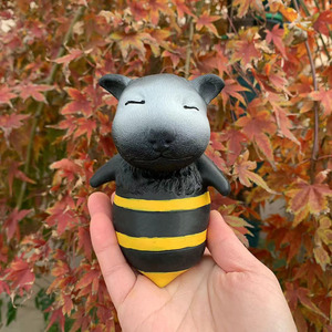<b>Bee</b> Dog Soft Rubber Toy for Stress Relief Wholesale TPR Funny Creative <b>Gift</b> for Boys Children Pinching Function Stretchy Sensory - Product Image 3