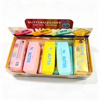 Balle anti-stress souple et craquante de 4 oz en forme de beurre de fromage, à remontée lente, remplie de billes, avec son de craquement, jouet sensoriel, entrepôt USA