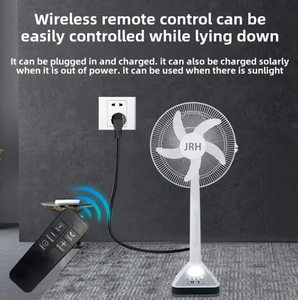 फर्श पर 16-इंच 3-इन-1 इलेक्ट्रिक फैन ऑप्टिकल रिमोट कंट्रोल और सोलर पावर के साथ - Product Image 3