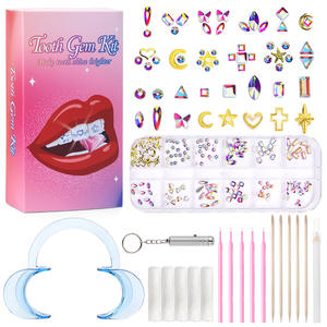 ชุดเครื่องประดับฟัน DIY รูปผีเสื้อรักดาววัสดุคอมโพสิตเกรด + คุณภาพคุณภาพหลายรูปแบบเพชรที่ครอบฟันอัญมณีแผ่นไม้วีเนียร์ - Product Image 4
