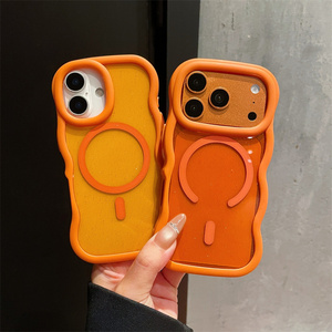 เคสโทรศัพท์มือถือใสลายคลื่นกลิตเตอร์นีออนแม่เหล็ก สำหรับ iPhone 17 16 15 14 Pro Max  แบบใสไล่สีพร้อมกันชนป้องกันด้านหลัง - Product Image 5