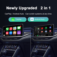 2025 nouveau Woobobobox usine Stable Oem Linux S7 2 en 1 adaptateur de dongle Carplay sans fil WIFI 5.8 BT 5.4 avec câble de type nouilles