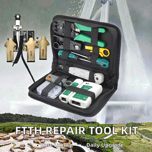 5G Rede Repair <span class=keywords><strong>Tool</strong></span> <span class=keywords><strong>Kit</strong></span> Multi-Modular Plug RJ45 Crimp Alicate Cabo Lan Tester Cortador Stripper Ferramentas de Teste para FTTH - Product Image 2