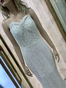 <strong>Top</strong> Quality <strong>Sequins</strong> White Celebrity Nightclub Fashion Runway <strong>Party</strong> Long Elegant Evening Dress - Product Image 5