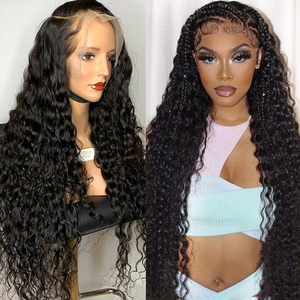 Perruque Brésilienne Remy Transparente Personnalisable, Cheveux Humains Vierges 100% Naturels, Frontale 13x4, Nœuds Petits, Sans Colle, Pas Cher - Product Image 4