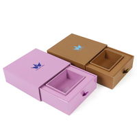 Boîte cadeau de luxe sur mesure, nouvelle arrivée, haut de gamme, avec logo, finition mate, tiroir, design personnalisé, carton rigide, cosmétique, parfum