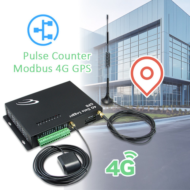 Pulse Counter Modbus 4G Modbus GPS Data Logger fleet gps tracking device 4g tracker gps tracking system