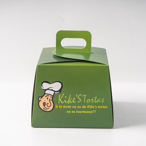 Caja para Pastelería con Logotipo Personalizado al por Mayor, Caja de Papel para Alimentos en Degradado Verde para Empacar Pasteles y Sándwiches de Panadería con Impresión - Product Image 4