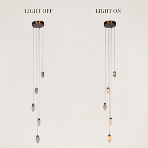 Modern <b>Crystal</b> <b>Chandelier</b> Natural <b>Crystal</b> Pendant Hanging Lighting for Villa Foyer & Corridor Factory Direct Custom Wholesale - Product Image 4