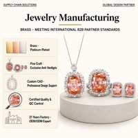 Bijoux de mode féminins en laiton perceuse complète avec fleur de glace plaquée platine coupe 15*20-10*12 corindon rouge simulé
