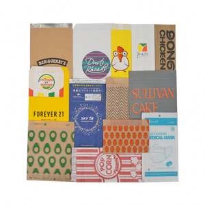 Sac en papier kraft brun de qualité alimentaire pour la livraison de nourriture, sac en papier résistant à la graisse pour poulet frit, hot-dogs, frites - Product Image 5