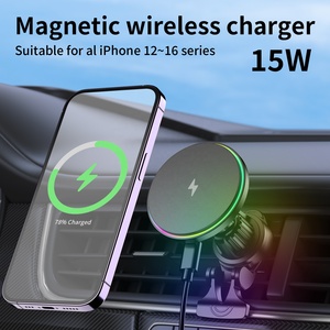<span class=keywords><strong>Cargador</strong></span> Inalámbrico Flexible para Auto con Lámpara LED, <span class=keywords><strong>Cargador</strong></span> Rápido de 15W, Soporte Magnético para Celular en Rejilla de Ventilación, <span class=keywords><strong>Cargador</strong></span> Inalámbrico Magnético para <span class=keywords><strong>iPhone</strong></span> - Product Image 2