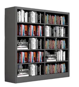 Estantería para libros pequeña, librería de estilo industrial de estilo moderno y estanterías para libros, estantería de metal