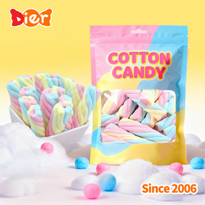 Bonbons <span class=keywords><strong>en</strong></span> gros, étiquette privée personnalisée, mini guimauves torsadées <span class=keywords><strong>en</strong></span> vrac, bonbons sucrés halal, bonbons <span class=keywords><strong>en</strong></span> coton assortis aux saveurs de fruits, ODM/OEM - Product Image 3