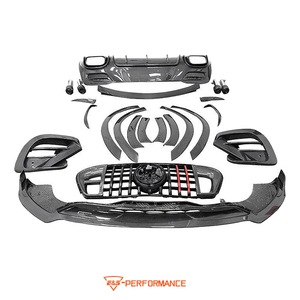Kit de carrosserie en fibre de carbone sèche pour <span class=keywords><strong>Mercedes</strong></span> Benz GLE63 Coupé, mise à niveau vers le style B, lèvre avant, diffuseur arrière, kit de pièces automobiles - Product Image 6