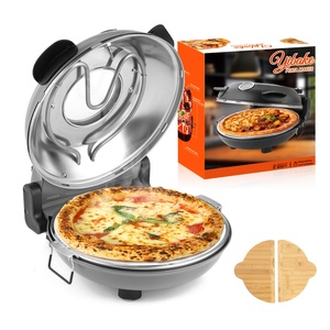 Forno Elettrico per Pizza da 12 Pollici, Forno da Banco per Interni, 1200W, Cottura in 5 Minuti, Controllo a Doppia Manopola - Product Image 1