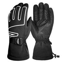 Nouveaux gants de ski et de cyclisme unisexes multi-saisons, en polyester, doublés de polaire, épaissis, compatibles avec les écrans tactiles, coupe-vent et imperméables