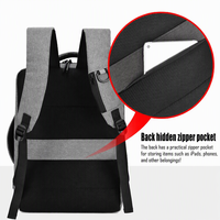 Sac à dos pour ordinateur portable Oxford personnalisé en usine, ouverture à plat à 180 degrés, multi-poches, fente pour stylo, rangement d'accessoires pour les voyages d'affaires