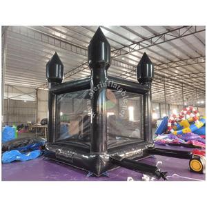 Nouvelle Conception d'Usine, Château Gonflable Commercial Noir Sur Mesure pour Fêtes Nocturnes et Mariages, Château de Saut Gonflable pour Enfants - Product Image 4