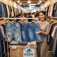 Pantalones Cortos de Mezclilla para Hombre de Segunda Mano Directo de Fábrica, Grado A, Casuales de Verano, Venta al por Mayor, Proveedor de Ropa Usada a Granel para Exportación