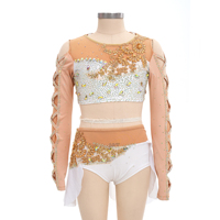 Tenue de gymnastique artistique YIZHIJIAN pour compétition, patinage artistique, examen artistique, cheerleading et entraînement professionnel (jupe)