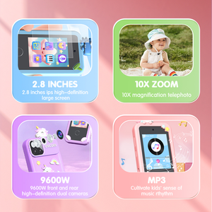 Wholesales Kids Smart Phone Touch Screen with Dual Camera Learning Toys Toddlers with <b>Games</b> Music Photos Christmas Birthday <b>Gift</b> - Product Image 4