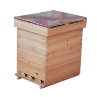 Venta caliente Langstroth National Beehive Dos capas 8/10 Marcos Madera Apicultura Bee Hive Honey Comb Bee Boxes para la venta