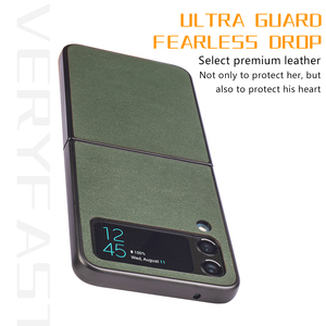 เคส <span class=keywords><strong>Z3</strong></span> <span class=keywords><strong>Flip</strong></span> 5G สำหรับ Samsung <span class=keywords><strong>Galaxy</strong></span> Z <span class=keywords><strong>Flip</strong></span> 3 เคสหนัง PU สำหรับโทรศัพท์แบบพับได้ - Product Image 3