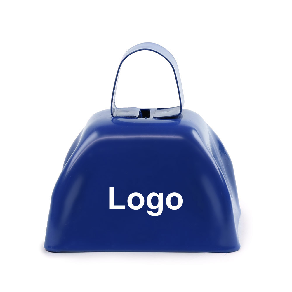 Oempromo custom small square shape cowbell with logo