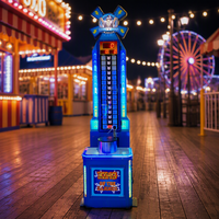 Hercules 2ème Génération King of Hammer : Machine d'Arcade à Monnayeur, Test de Force de Frappe, Jeu de Rédemption de Tickets