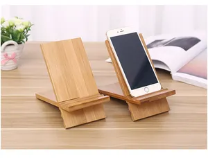 创意桌面南珠手机挡实木看电视平板电脑支架懒人手机支架
