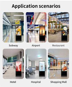 หน้าจอโฆษณา LCD แบบตั้งพื้นในอาคาร ขนาด 32 43 49 55 65 75 นิ้ว พร้อมเครื่องเล่น Android ระบบดิจิทัล แสดงผลแนวตั้ง - Product Image 5