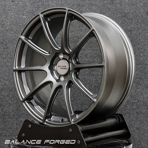 Rines Forjados Monobloque de 10 Radios en Color Gris Mate de 17, 18, 19, 20 y 21 Pulgadas, Ligeros, para Ford Mustang, <span class=keywords><strong>Nissan</strong></span> 400Z, Lexus IS/<span class=keywords><strong>RC</strong></span> - Product Image 5