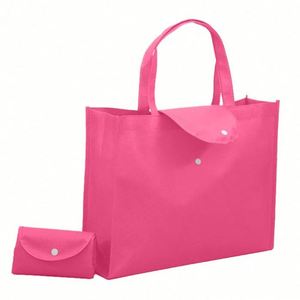 Sac Non Tissé Promotionnel en Gros, Fabricant Économique, Recyclé, Personnalisé, Pliable, pour le Shopping, en PP avec Fermeture à Clip en Plastique, Sur Mesure - Product Image 1