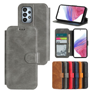 Portefeuille Couverture En Cuir Flip Téléphone étui pour samsung Galaxy A20 SCV46 A21 SC-42A A51 SC-54A A52 A52S A22 A53 A23E A23 A23S <span class=keywords><strong>A54</strong></span> - Product Image 1