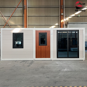 Maison conteneur contemporaine modulaire de luxe en acier préfabriquée de 20 pieds extensible 2 chambres à coucher grand-mère plate pour appartements hôtels - Product Image 3