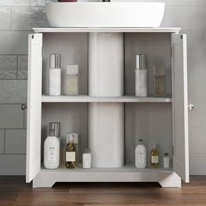 Chine <span class=keywords><strong>pas</strong></span> <span class=keywords><strong>cher</strong></span> petite taille moderne rustique classique <span class=keywords><strong>bois</strong></span> salle de bain piédestal sous évier vanité base armoire - Product Image 3