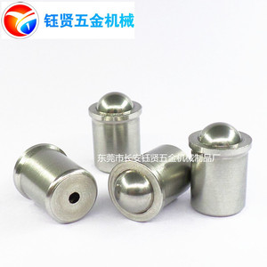 Stainless Steel Ball Plunger D10 L13 Cylindrical Head Precision Spring Push Fit Locating Ball For Bearing Applications - Product Image 4