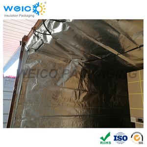 20ft Thermische Container-Auskleidungen Gewebte Silberfolie Isolierung Feuchtigkeitsbeständig -70/100 Temperaturbeständigkeit <span class=keywords><strong>WEICO</strong></span> Marke ROHS - Product Image 3