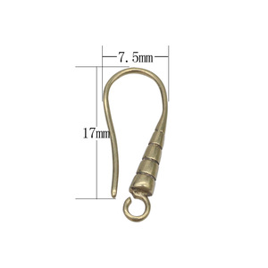 Ganchos de cobre para pendientes con forma de gota para la fabricación de aretes, origen Yiwu 81 - Product Image 2