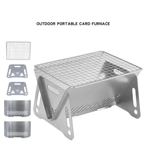 Nhà Máy Bán buôn ngoài trời Bếp nướng siêu nhẹ gas nướng đa năng thép không gỉ củi Bếp Cắm Trại hố lửa - Product Image 6