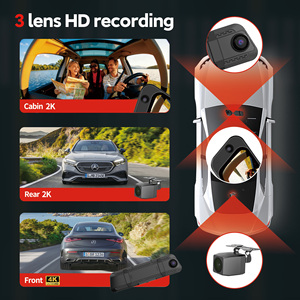 Cámara para Auto Carlover 4K con Lente Ojo de Pez, IA, 3 Canales (Frontal y Trasera), Pantalla de 9.66 Pulgadas, GPS, WIFI, ADAS, Impermeable - Product Image 3