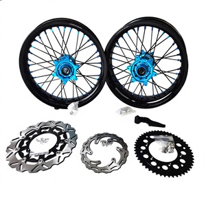 Juego de Ruedas Delanteras y Traseras para Motocicleta, Llantas GLM de Aleación de Aluminio de 16/17 Pulgadas, Supermotard para <span class=keywords><strong>Honda</strong></span> CR250 CRF450R - Product Image 5