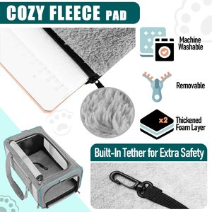 Kedi, evcil hayvanlar için köpek taşıyıcı yumuşak taraflı kedi çantası sırt çantası hayvan taşıyıcılar seyahat yavru bir oyuncak olarak taşımak kumaş Pet ev - Product Image 4