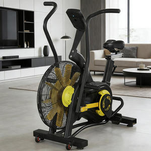 Bicicleta estática con pantalla LCD, seguimiento de datos, ventilador, tiempo, calorías, monitor de frecuencia cardíaca, entrenamiento físico en interiores, bicicleta de ciclismo. - Product Image 2