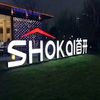 Letras de Canal 3D Personalizadas, Señalización Exterior para Edificios, Publicidad para Negocios, Escuelas, Tiendas, Iluminación LED, Alimentación CA/CC